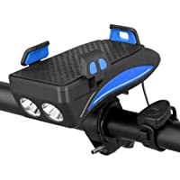 TGB Luz Delantera para Bicicleta 4 en 1 con Batería Powerbank 4000 mAh 6-12h Linterna 3 Modos Luz LED 400 Lumen Bocina…